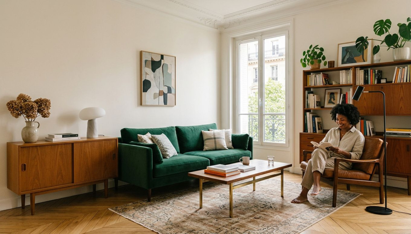 L’art de mixer design contemporain et mobilier vintage sans fausse note